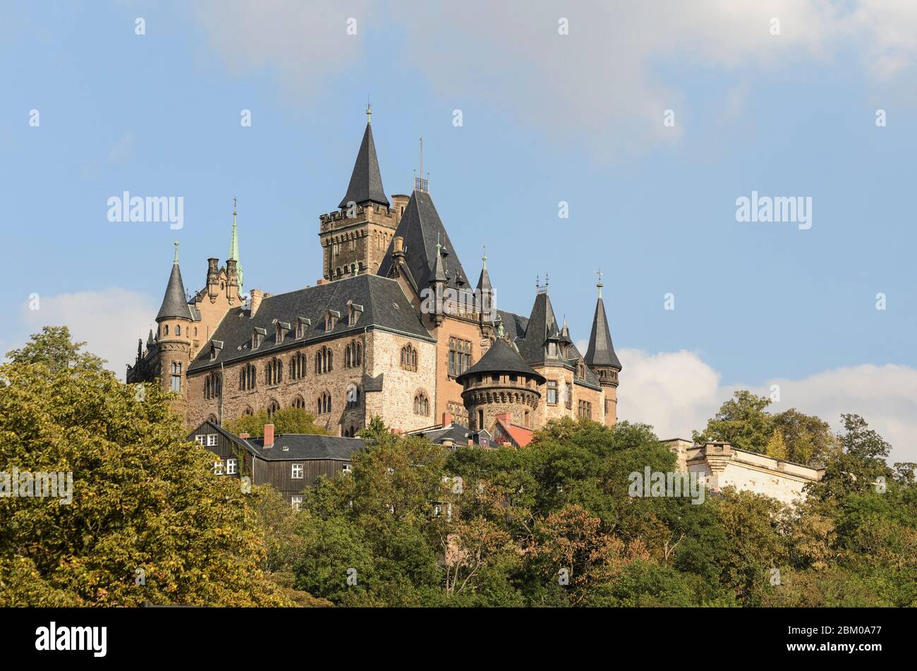Schloss Wernigerode, Harz, Sachsen-Anhalt, Deutschland, Europa Stock Photo