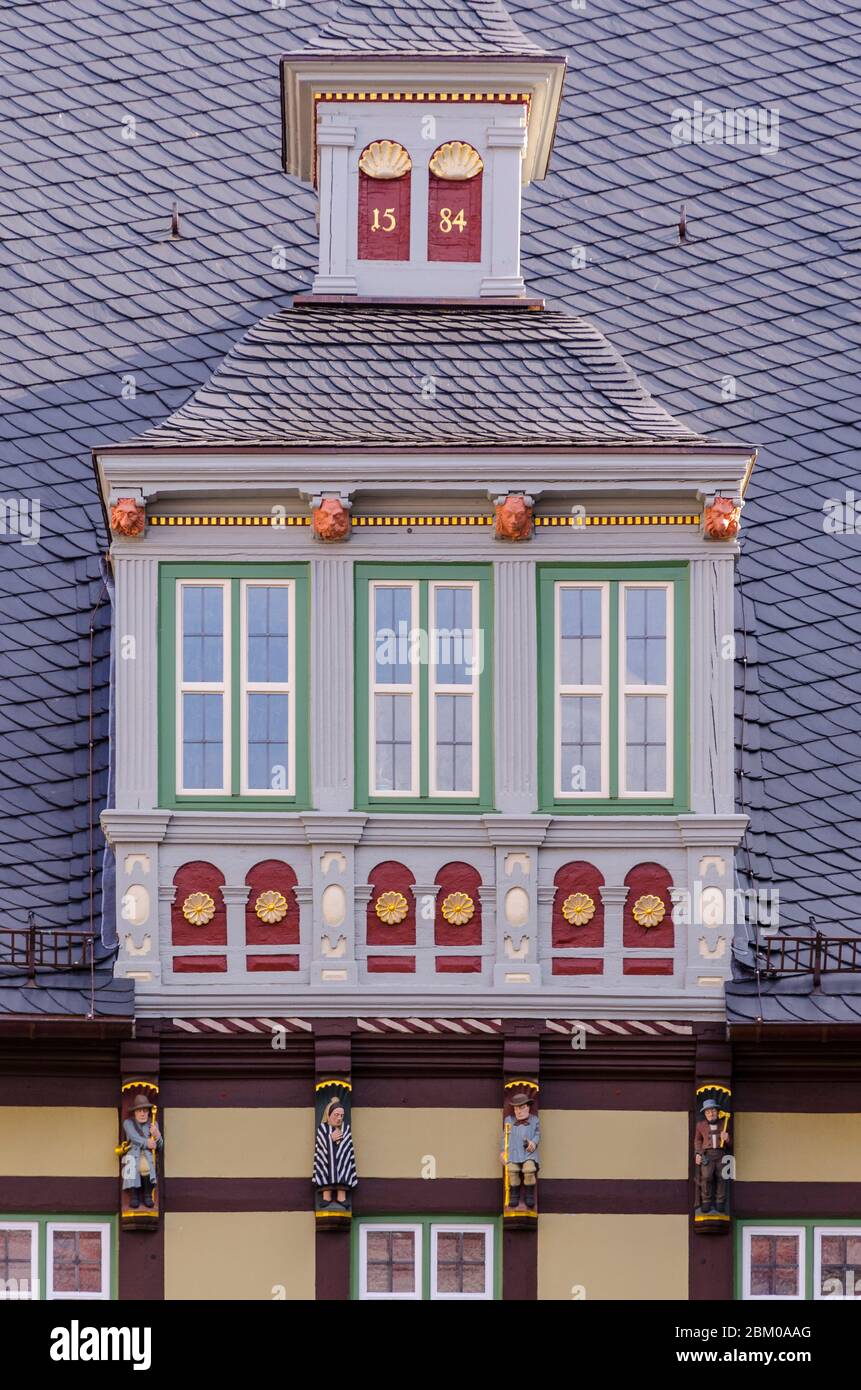 Rathaus, Wernigerode, Harz, Sachsen-Anhalt, Deutschland, Europa Stock Photo