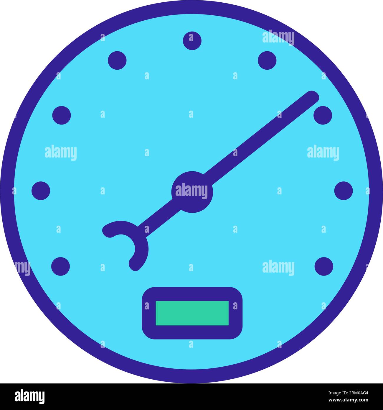 stopwatch icon vector outline illustration Stock Vector
