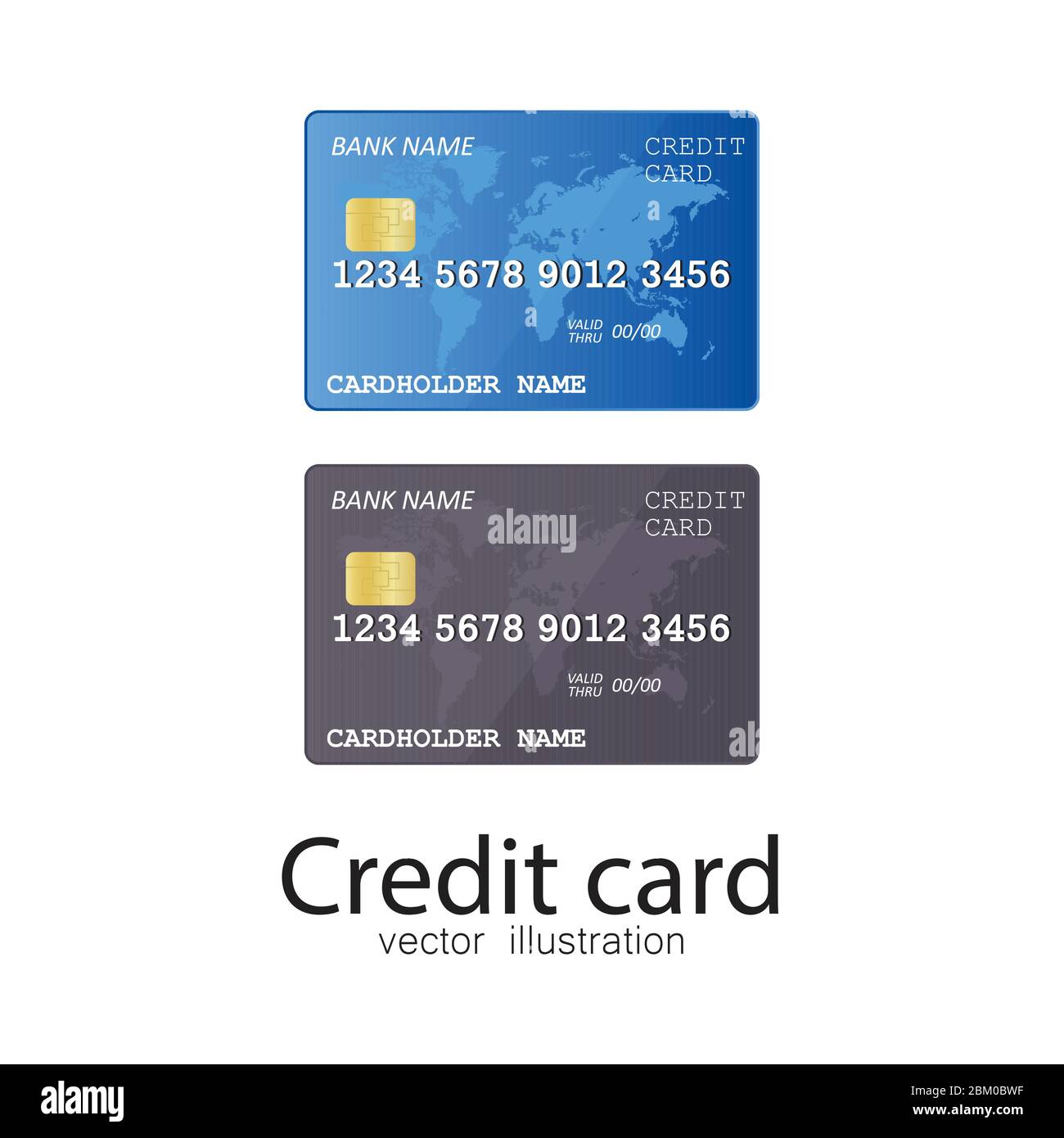 Credit card vector illustration isolated on white background Stock ...
