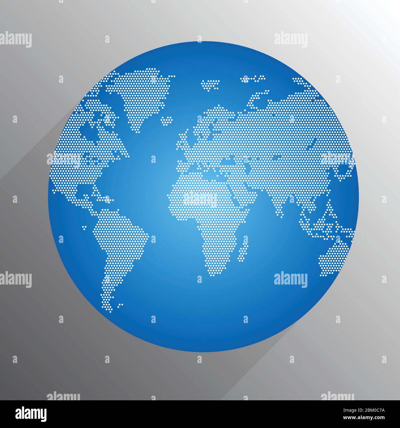 Dots world globe vector illustration isolated Stock Vector Image & Art ...