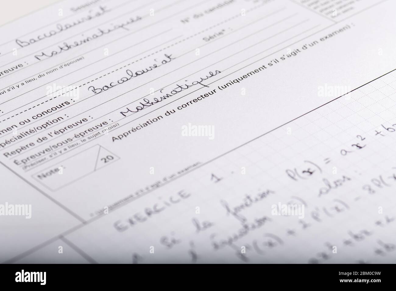 Baccalaureat hi-res stock photography and images - Alamy