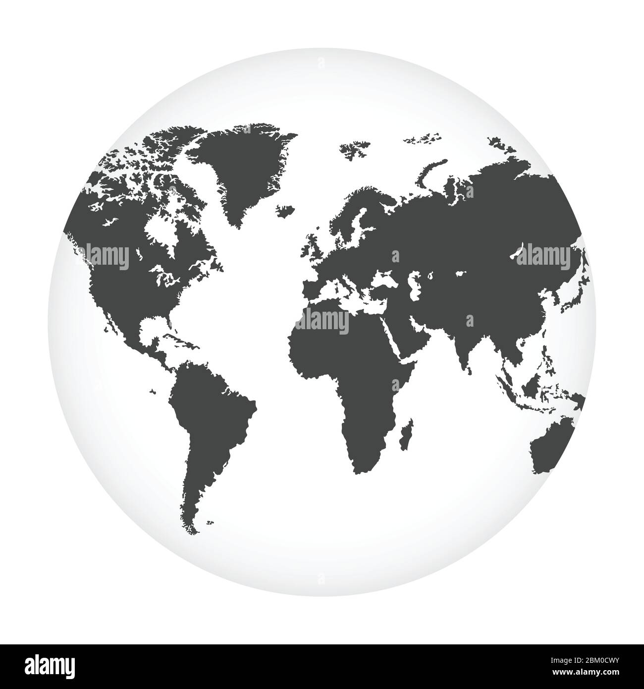 Earth globe vector illustration isolated Stock Vector Image & Art - Alamy