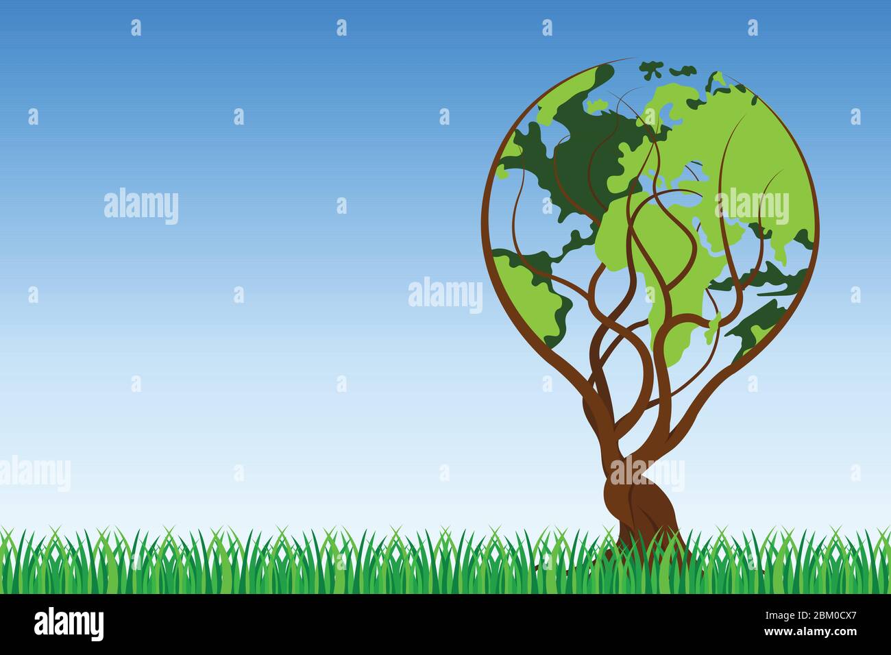 World tree background vector illustration Stock Vector Image & Art - Alamy