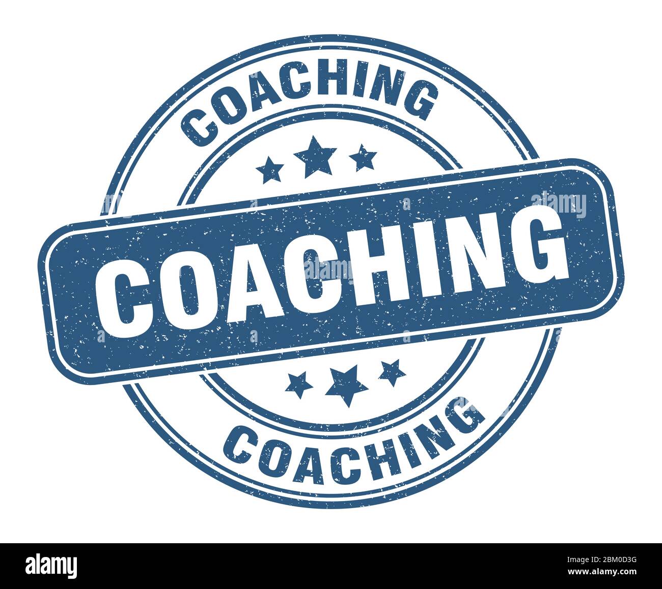 coaching stamp. coaching label. round grunge sign Stock Vector