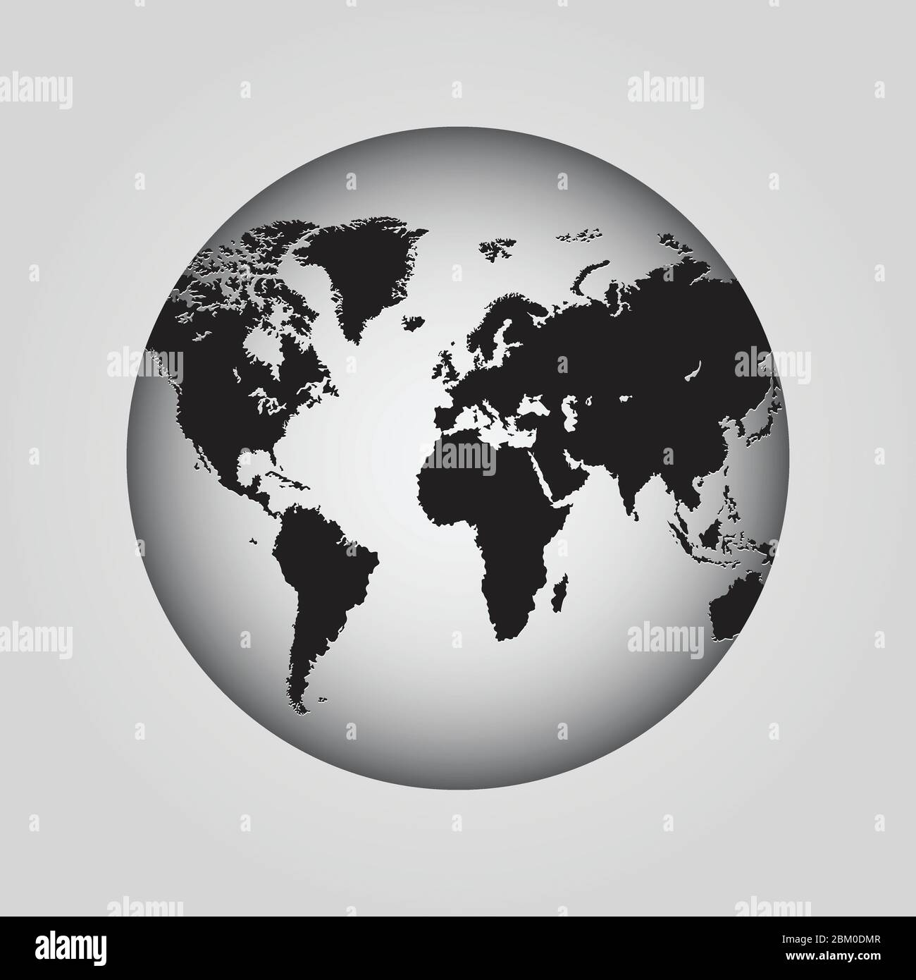 Earth globe vector illustration isolated Stock Vector Image & Art - Alamy