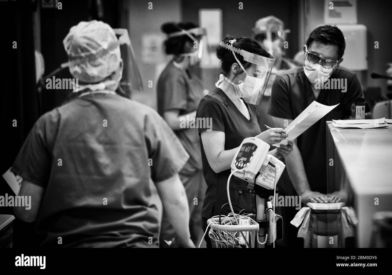 Medical staff in the respiratory emergency department at Craigavon Area