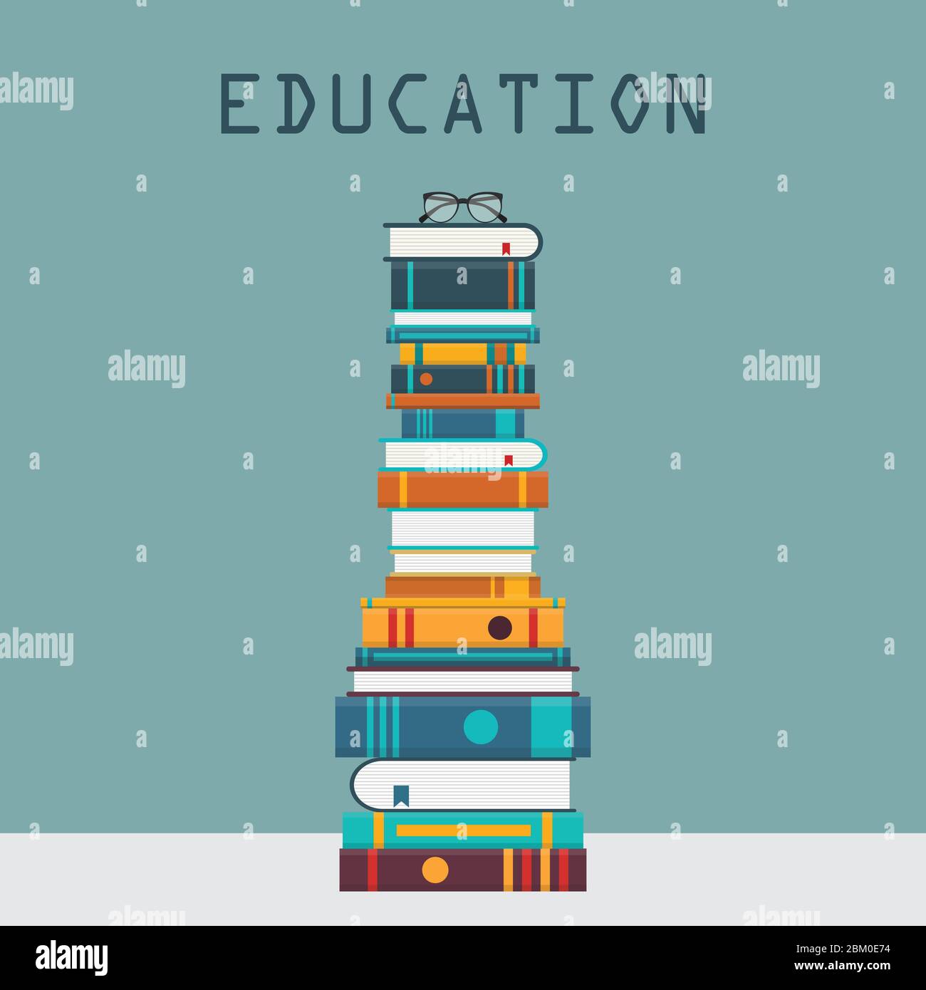 Education concept vector illustration in flat design Stock Vector Image ...