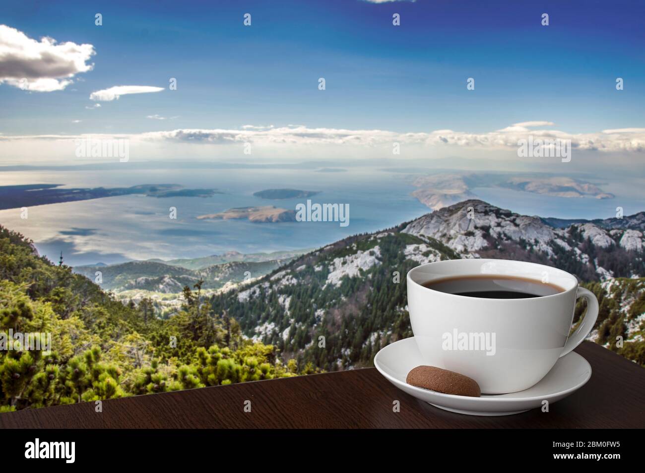 Coffee tea by the sea hi-res stock photography and images - Alamy