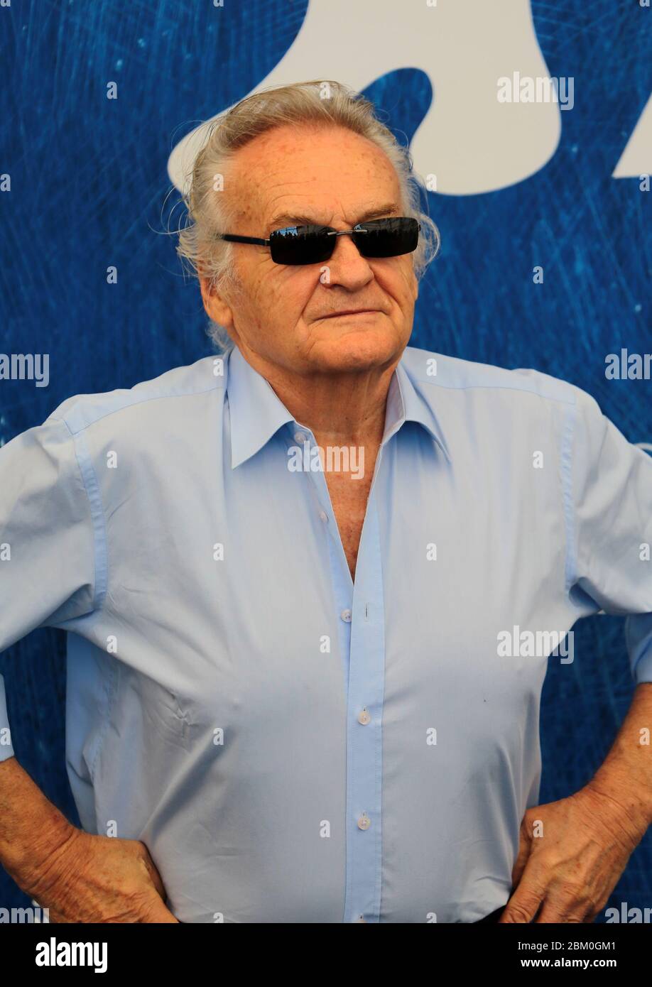 Venice, Italy. 31th August, 2016. Film director Jerzy Skolimowski attends a photocall for 'Jerzy Skolimowski Golden Lion For Lifetime Achievement 2016 Stock Photo