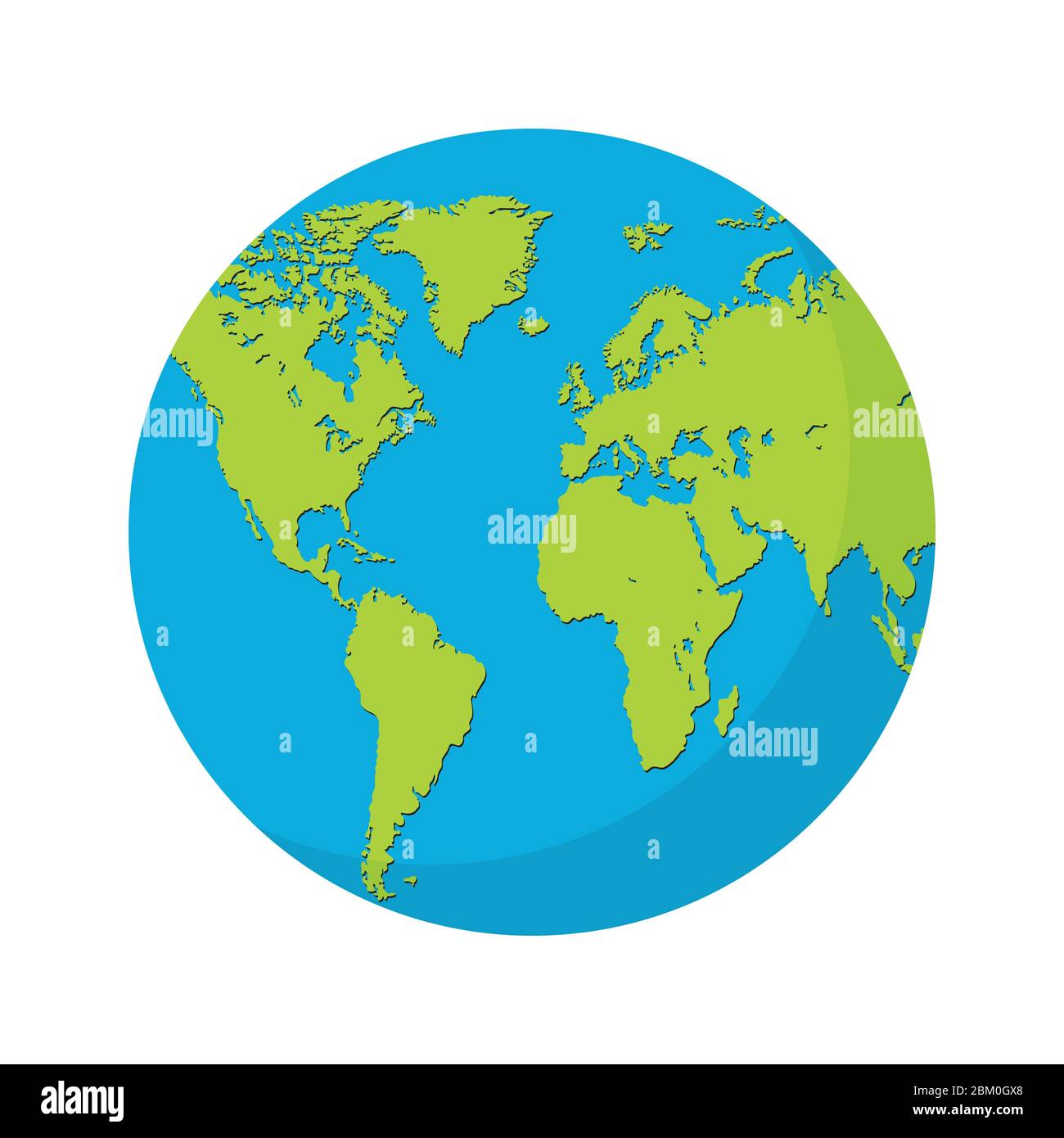 Earth globe flat design. Planet Earth icon. Vector illustration for web ...