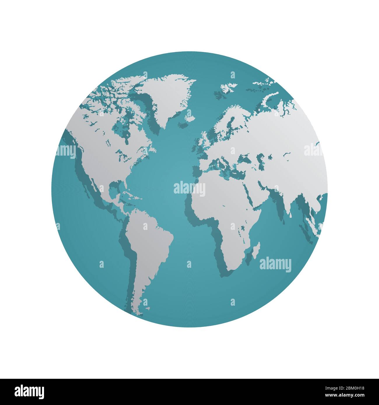 Earth globe flat design. Planet Earth icon. Vector illustration for web ...
