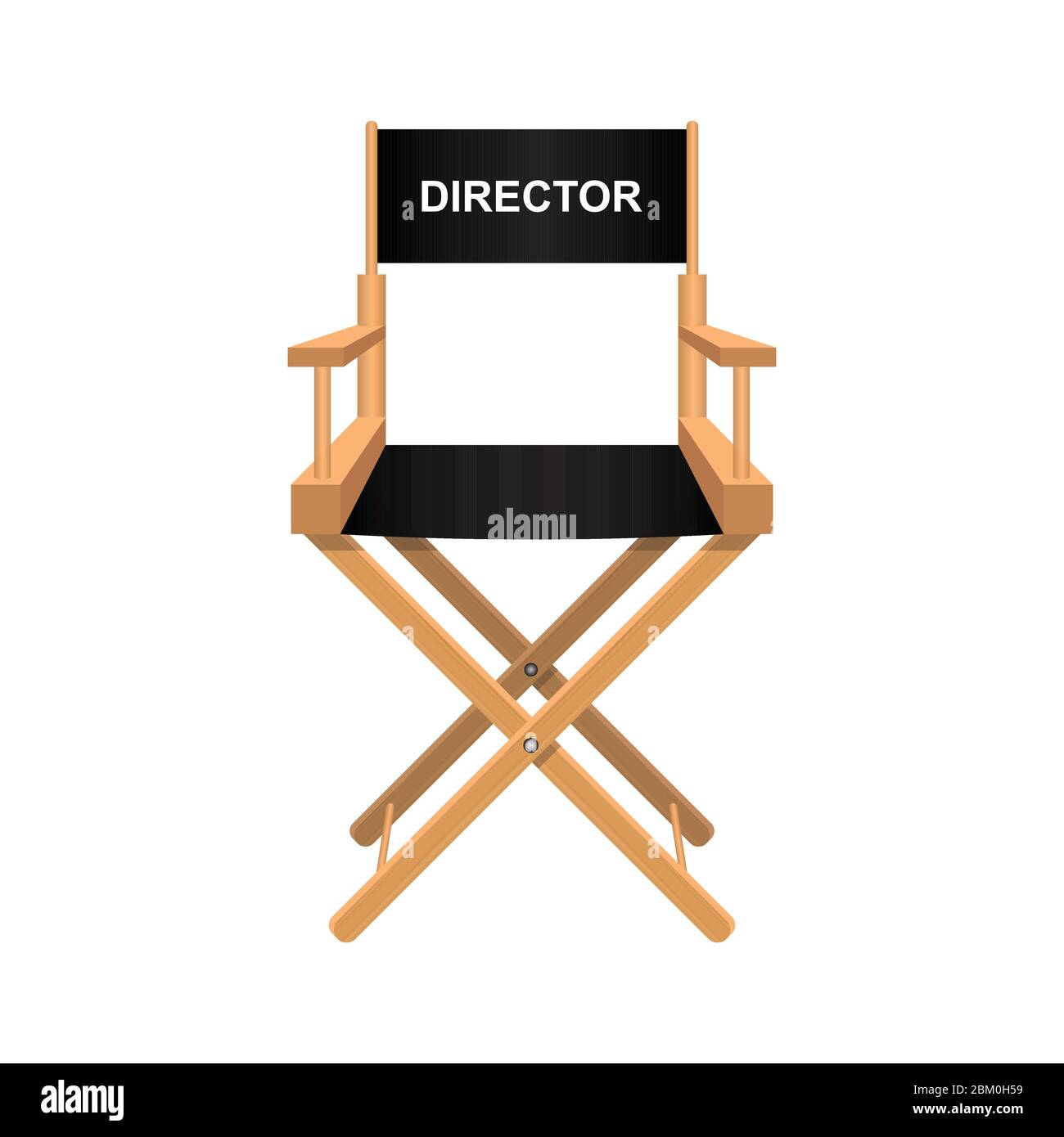 Film director chair vector illustration isolated on white background