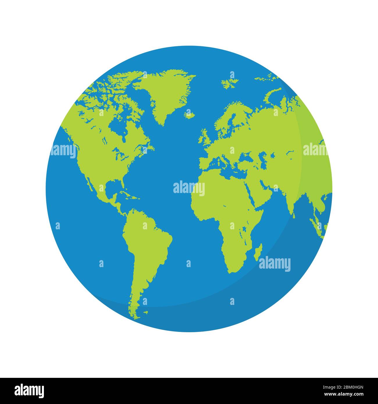 Earth globe flat design. Planet Earth icon. Vector illustration for web ...