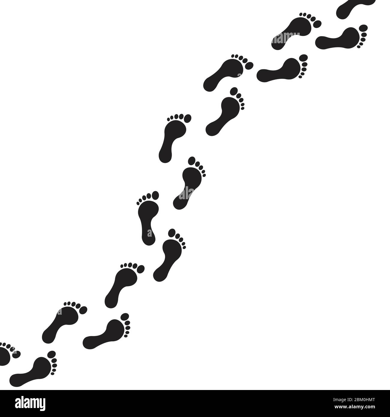 Footprint path vector illustration isolated on white background Stock ...