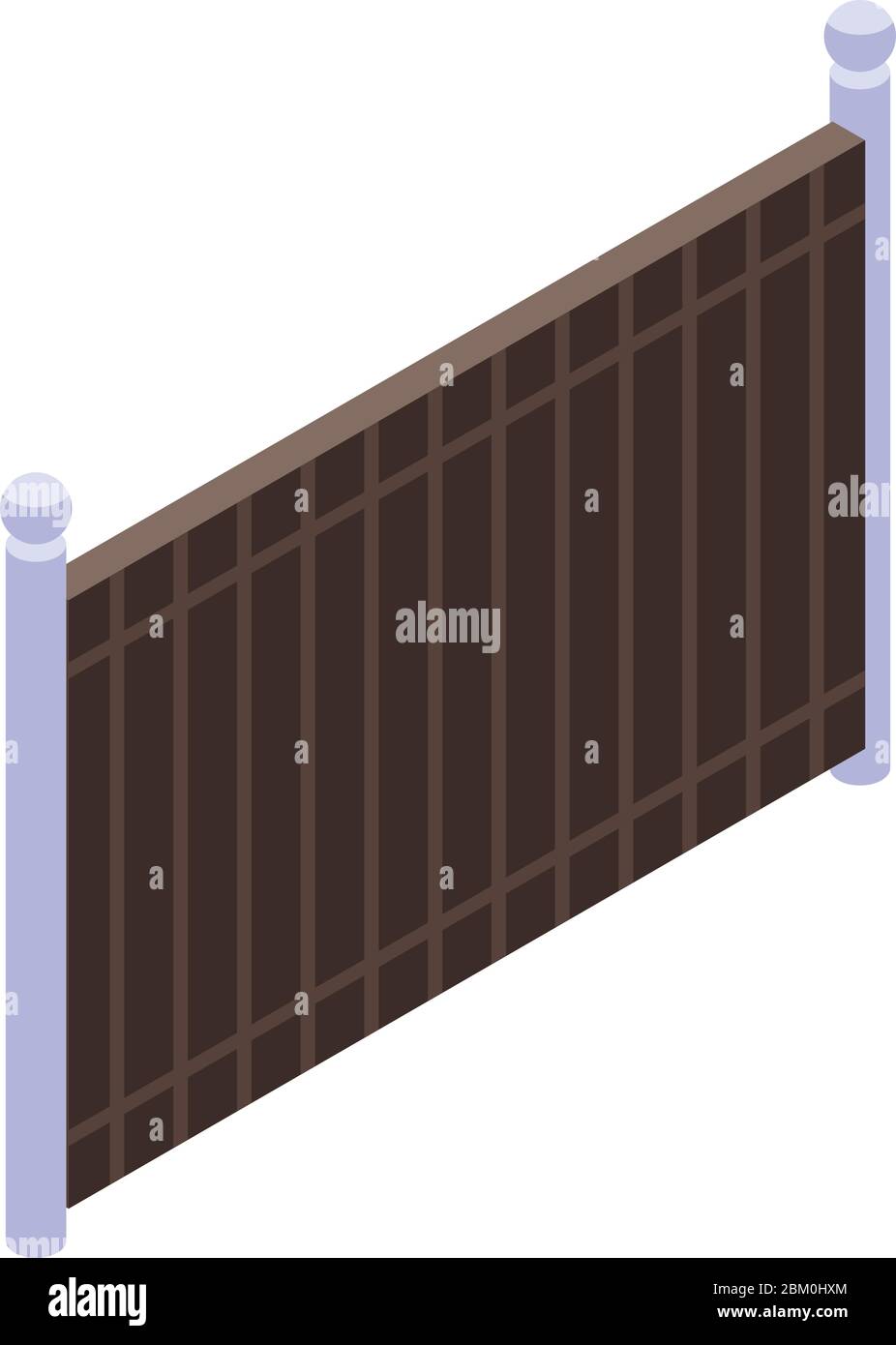 Garden gate fence icon, isometric style Stock Vector Image & Art - Alamy