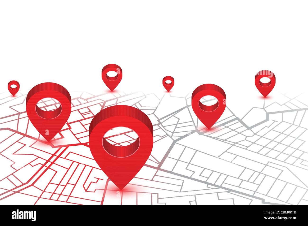 Pin in showing location on gps navigator map. Vector illustration Stock ...
