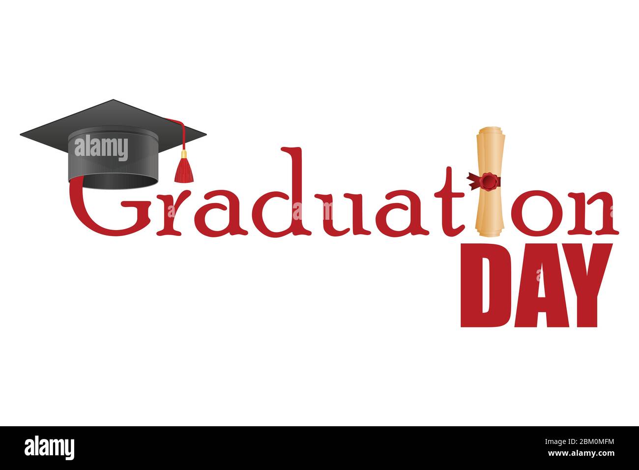 Graduation day vector illustration isolated on white background Stock  Vector Image & Art - Alamy