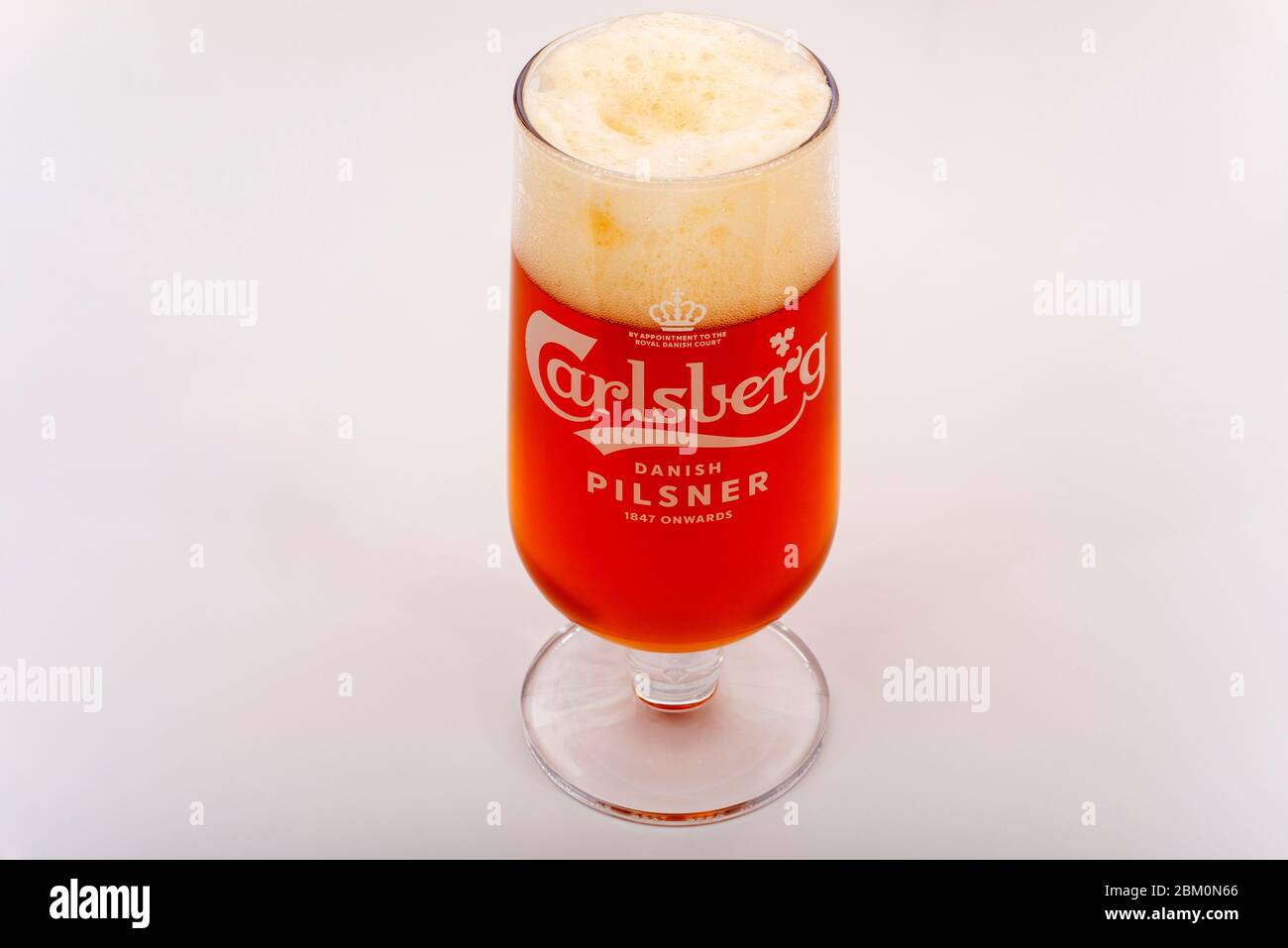 Carlsberg Pilsner beer Stock Photo