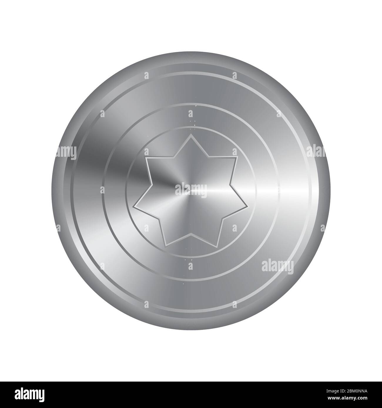 Metal shield vector illustration isolated on white background Stock ...