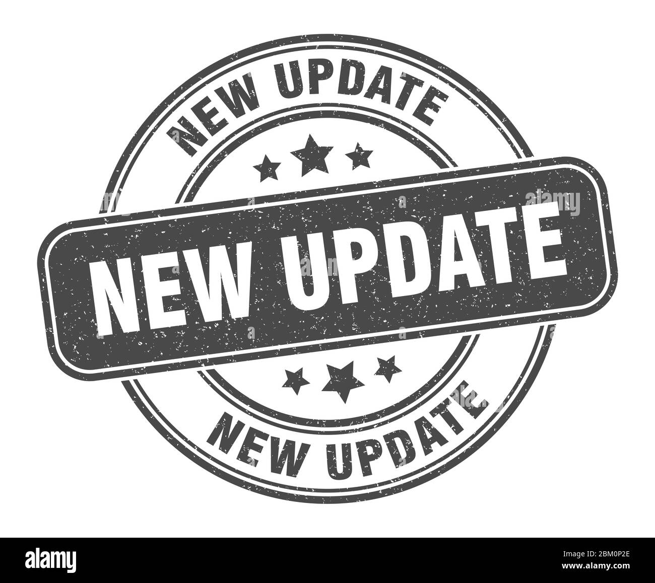 new update stamp. new update label. round grunge sign Stock Vector ...