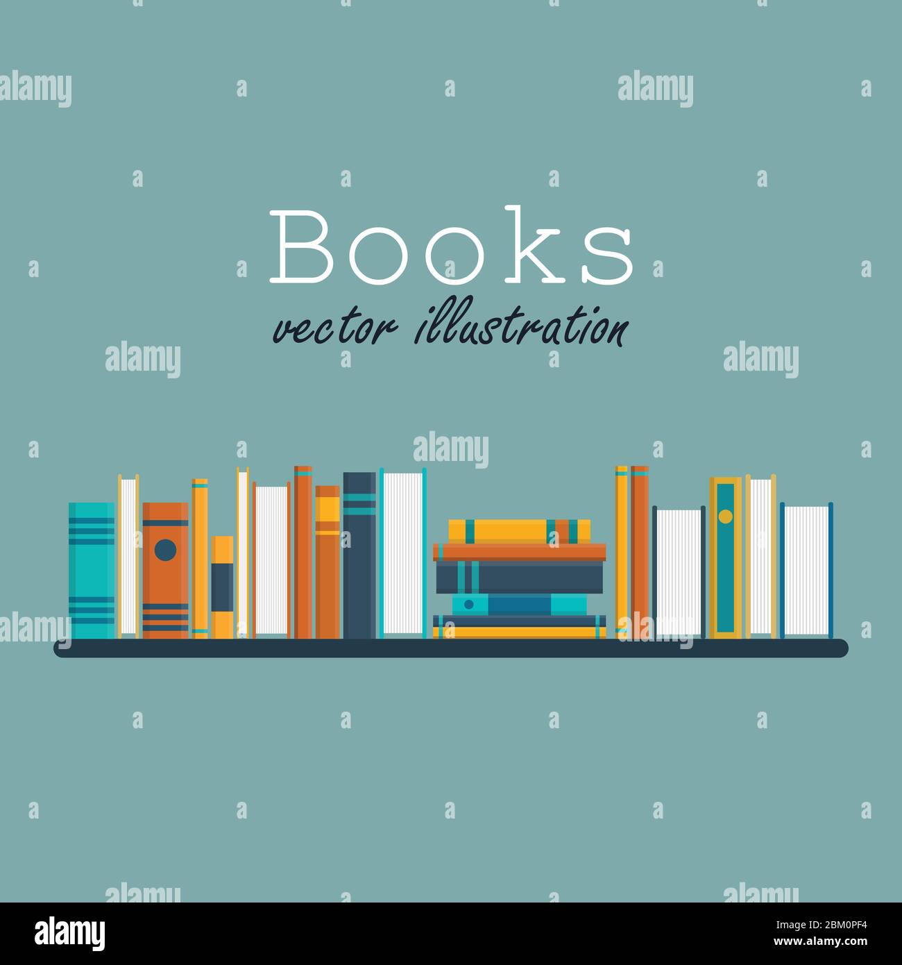 Education concept vector illustration in flat design. Stock Vector