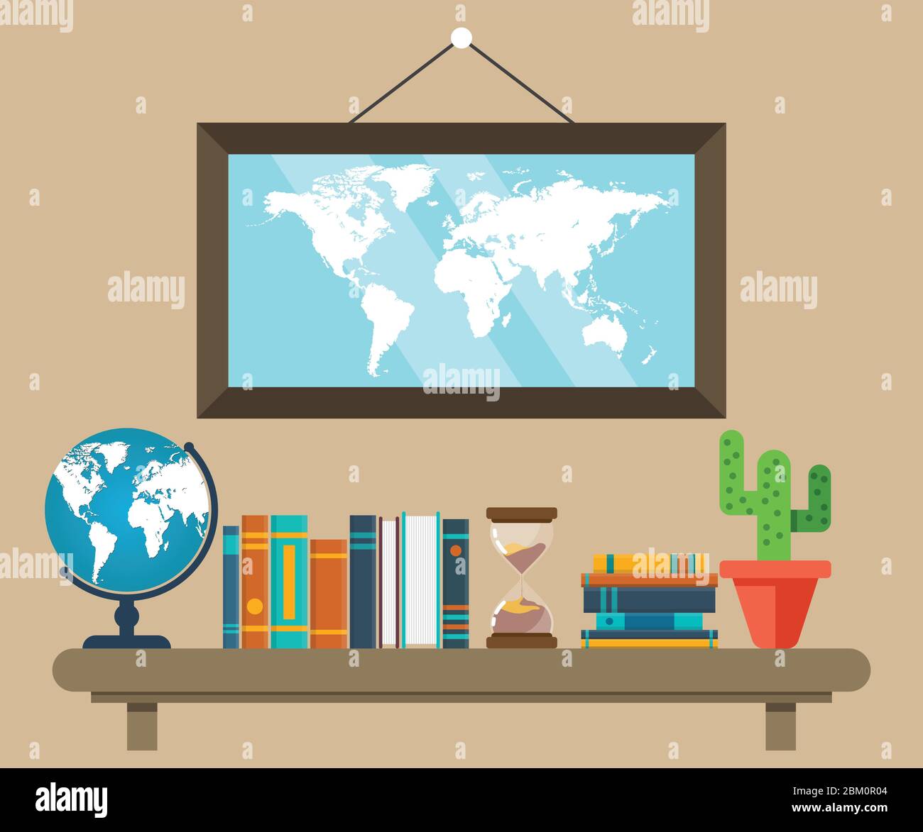 Education concept vector illustration in flat design Stock Vector Image ...