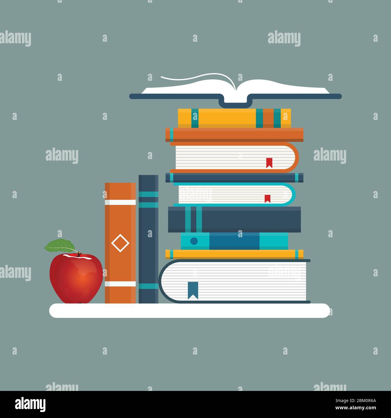 Education concept vector illustration in flat design Stock Vector Image ...
