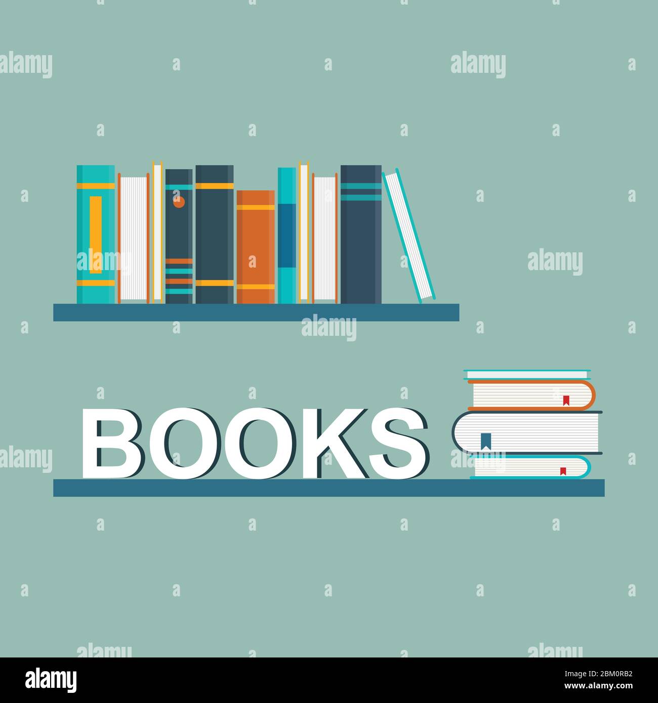 Education concept vector illustration in flat design. Stock Vector