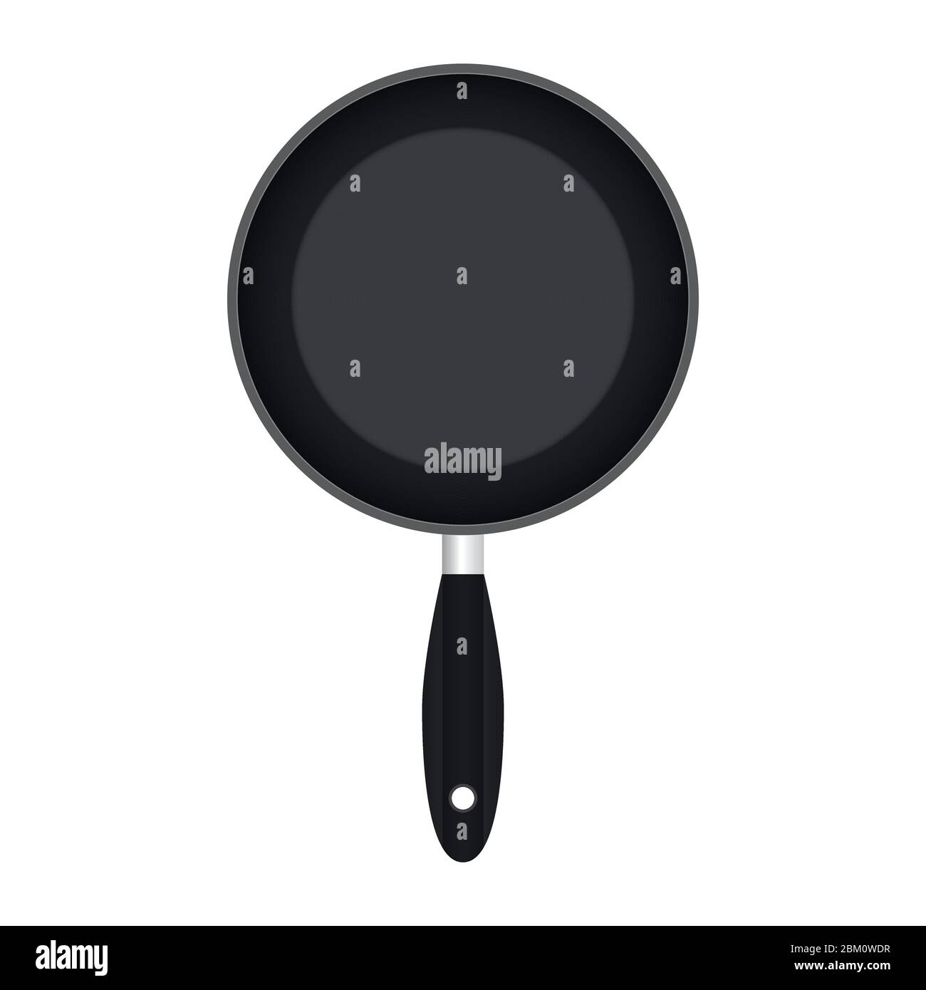 Frying pan vector illustration isolated on white background Stock Vector