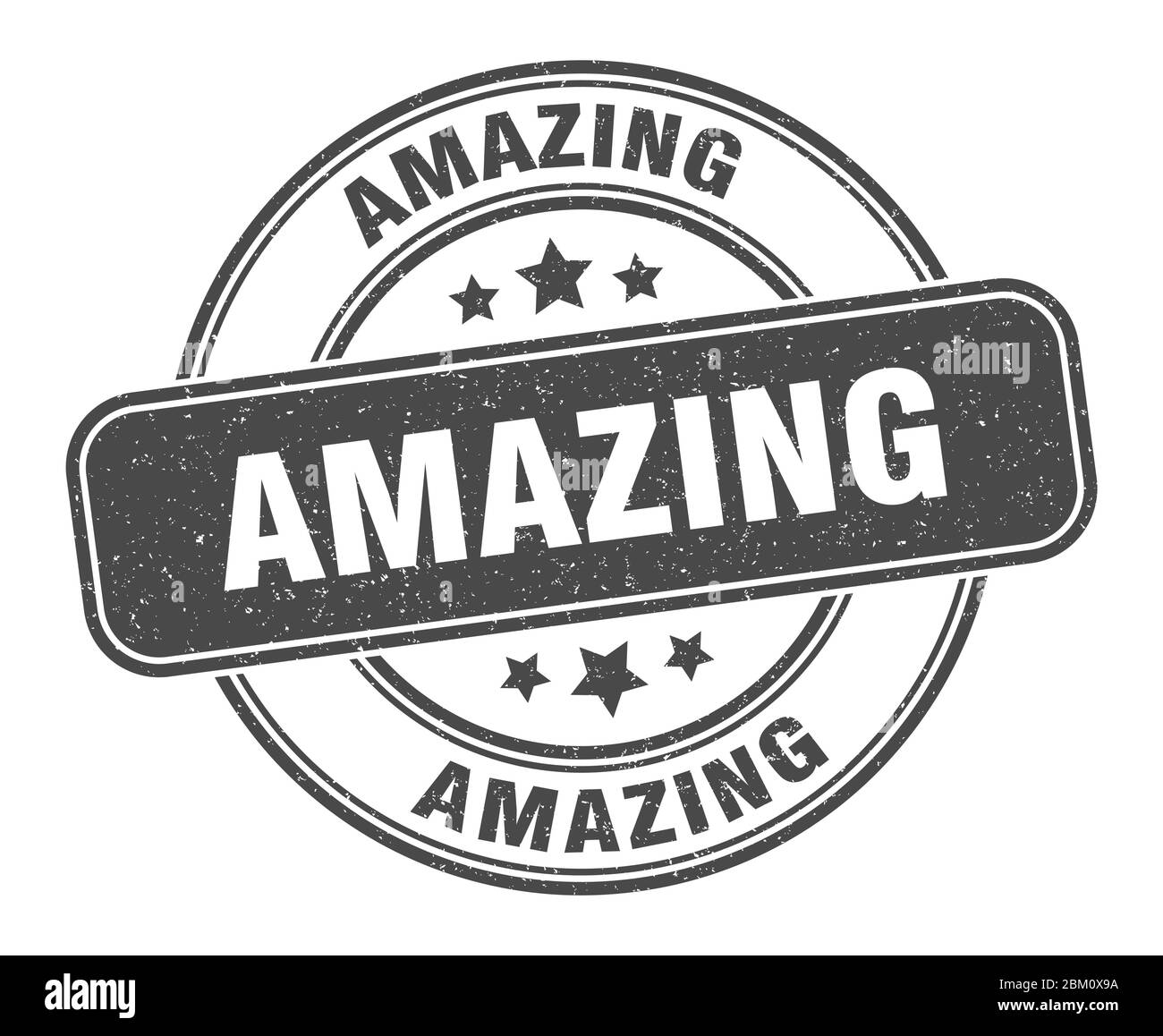 amazing stamp. amazing label. round grunge sign Stock Vector Image ...