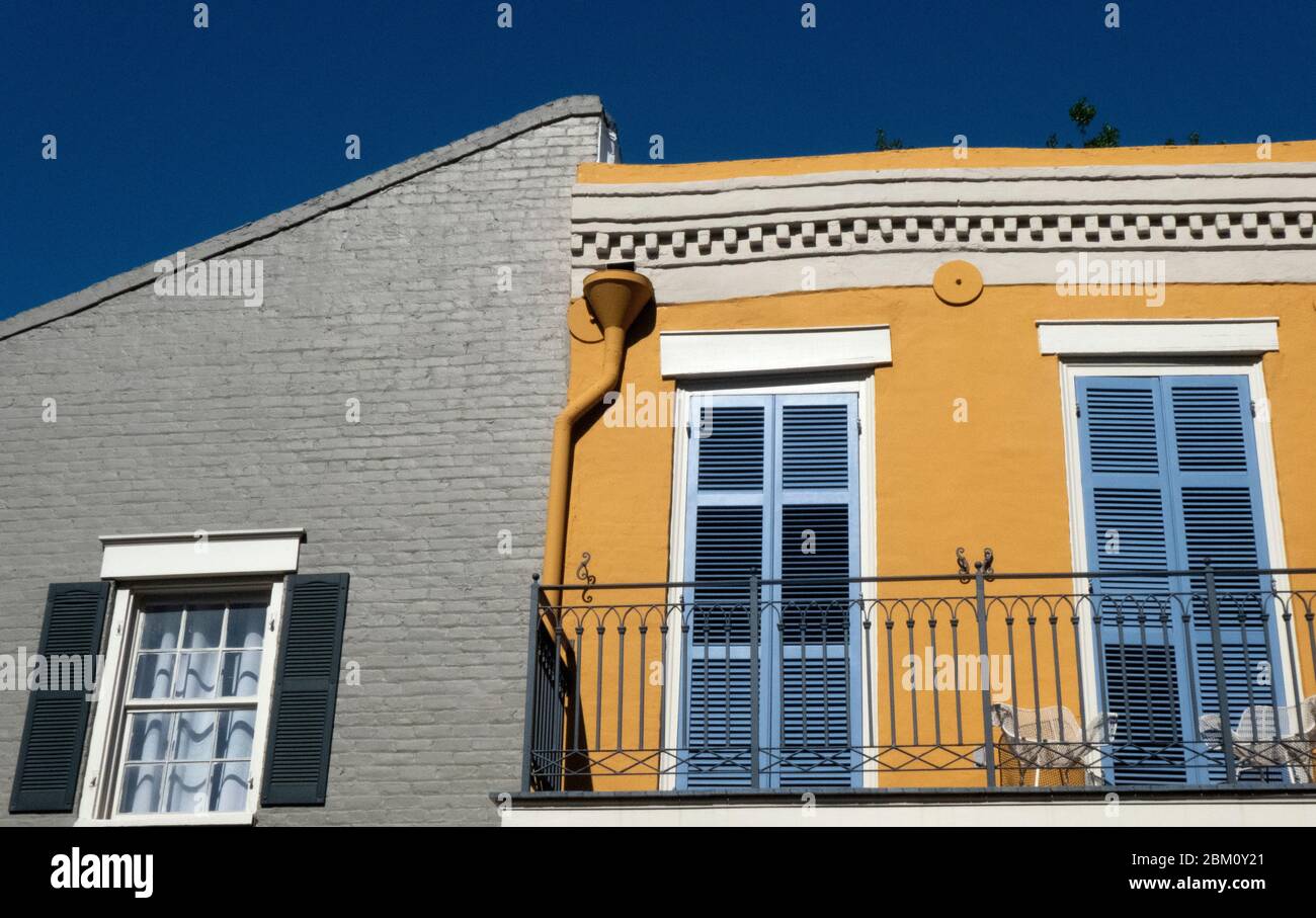 Street In French Quarter In Downtown New Orleans Louisiana United