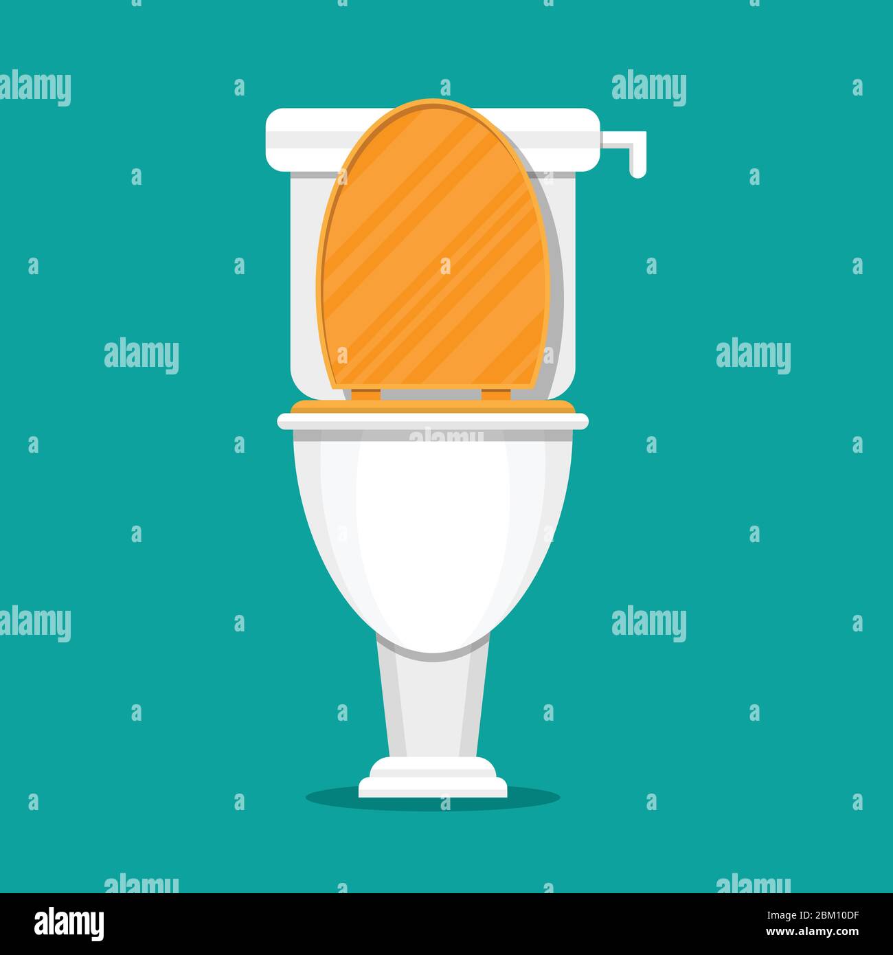 Toilet vector illustration in flat design. Stock Vector