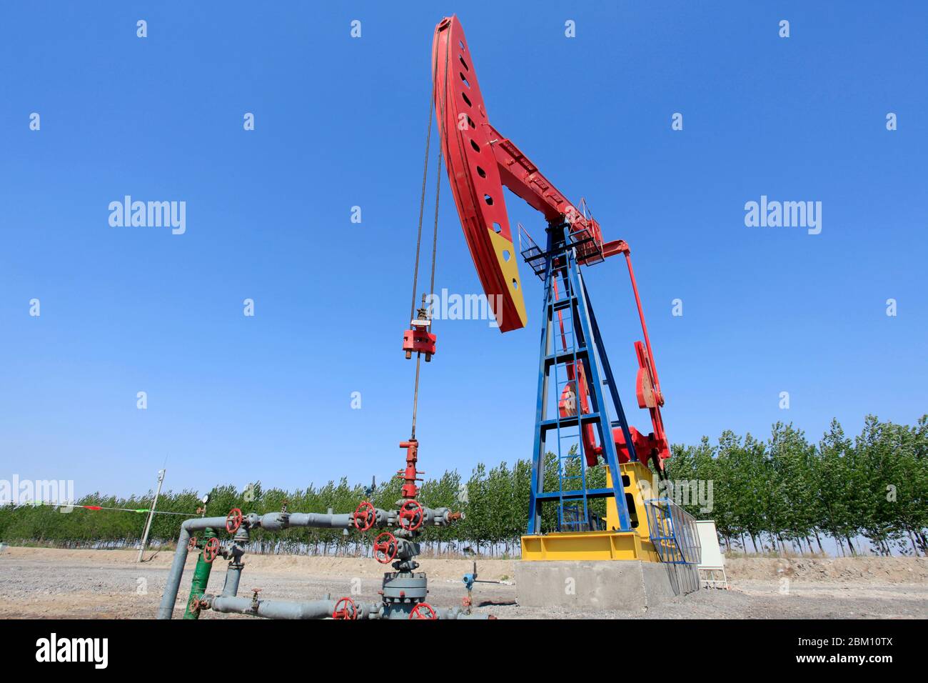 Beam pumping unit, also called a crank balanced beam pumping unit, the