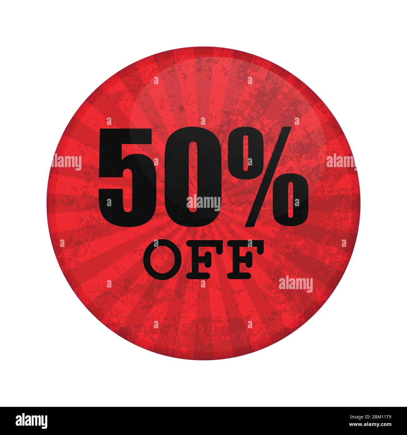 Sale button pin vector illustration isolated on white background Stock Vector