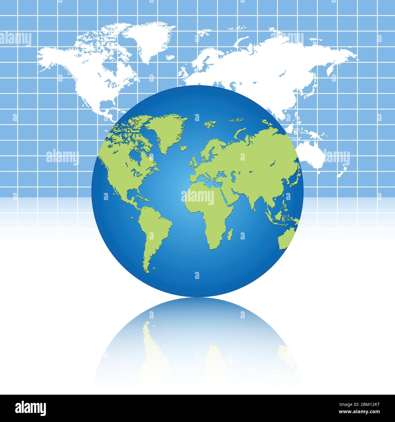 World map and globe vector illustration isolated Stock Vector Image ...
