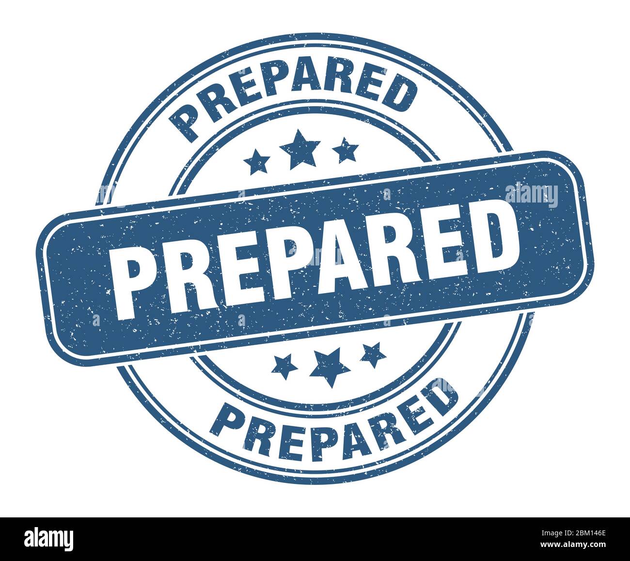 prepared stamp. prepared label. round grunge sign Stock Vector Image ...