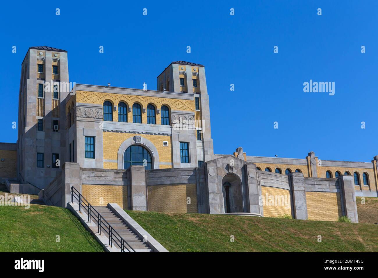 R.C. Harris Water Treatment Plant, 1941, Toronto, Ontario, Canada Stock