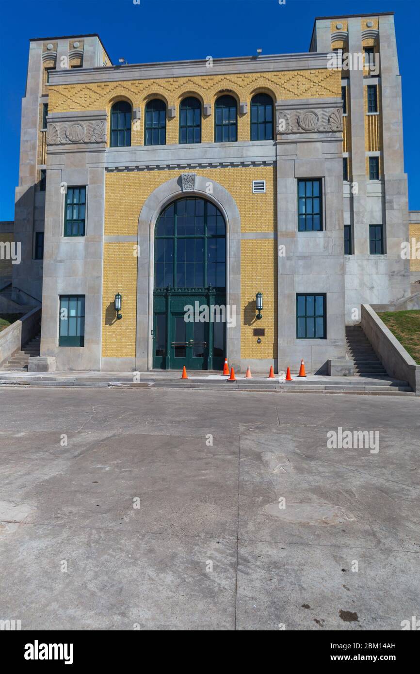R.C. Harris Water Treatment Plant, 1941, Toronto, Ontario, Canada Stock