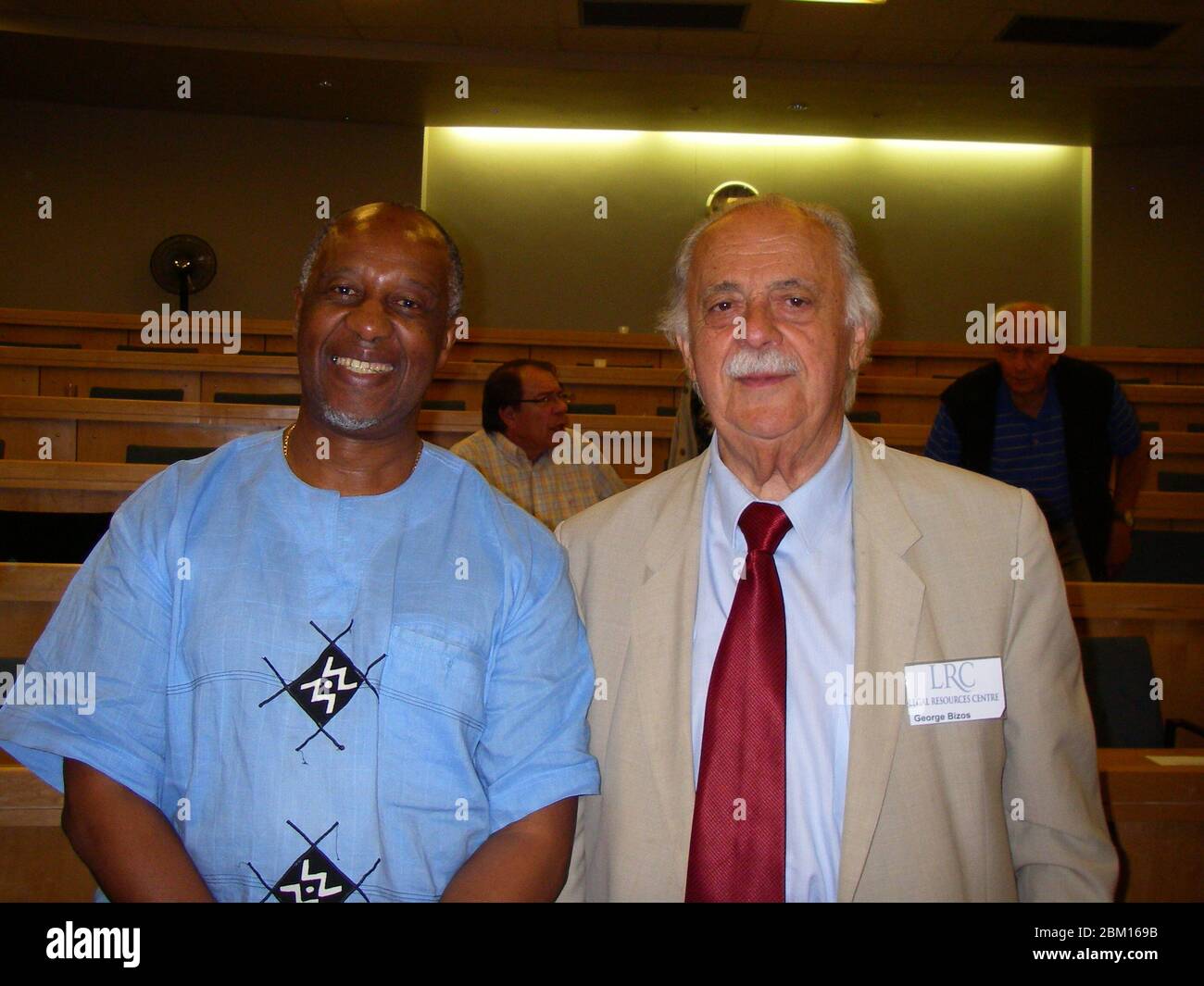 Advocates Dumisa Ntsebeza and George Bizos Stock Photo