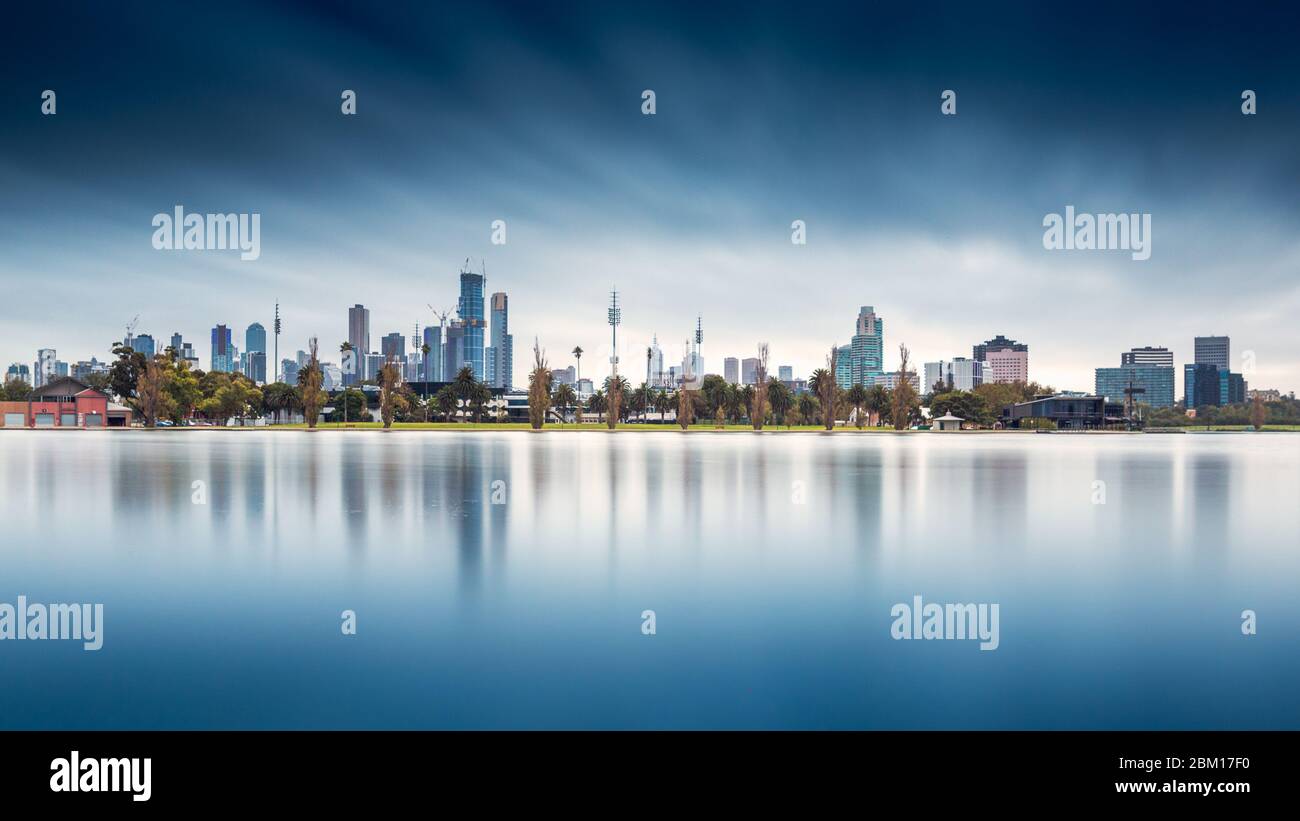 Melbourne panorama Stock Photo