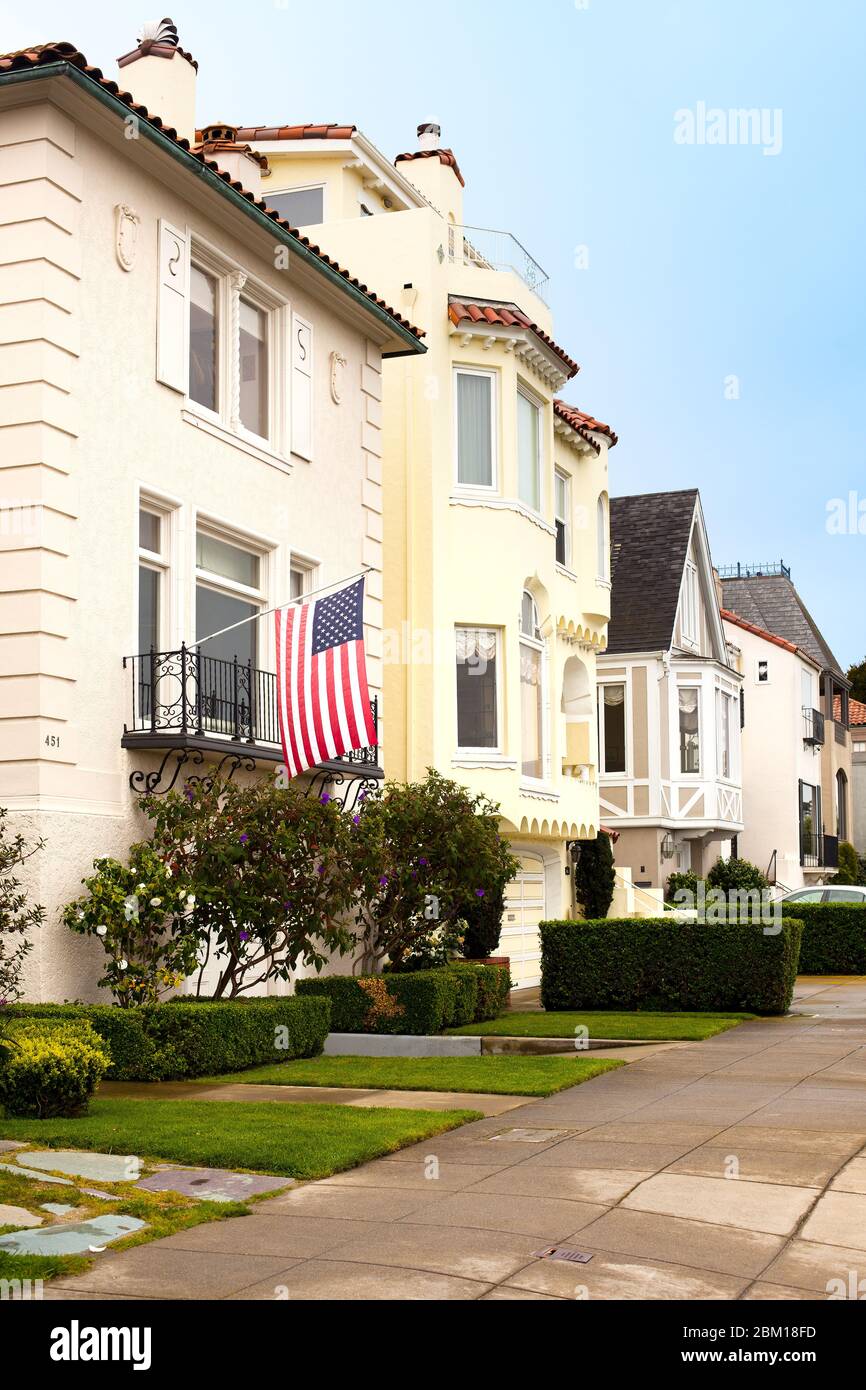 Marina district, San Francisco, California, United States Facade of