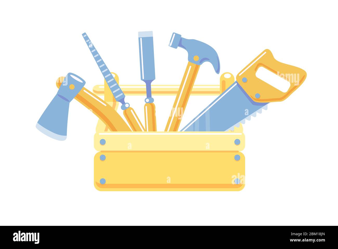 Wooden Tool Box Stock Photo - Download Image Now - Toolbox, Work