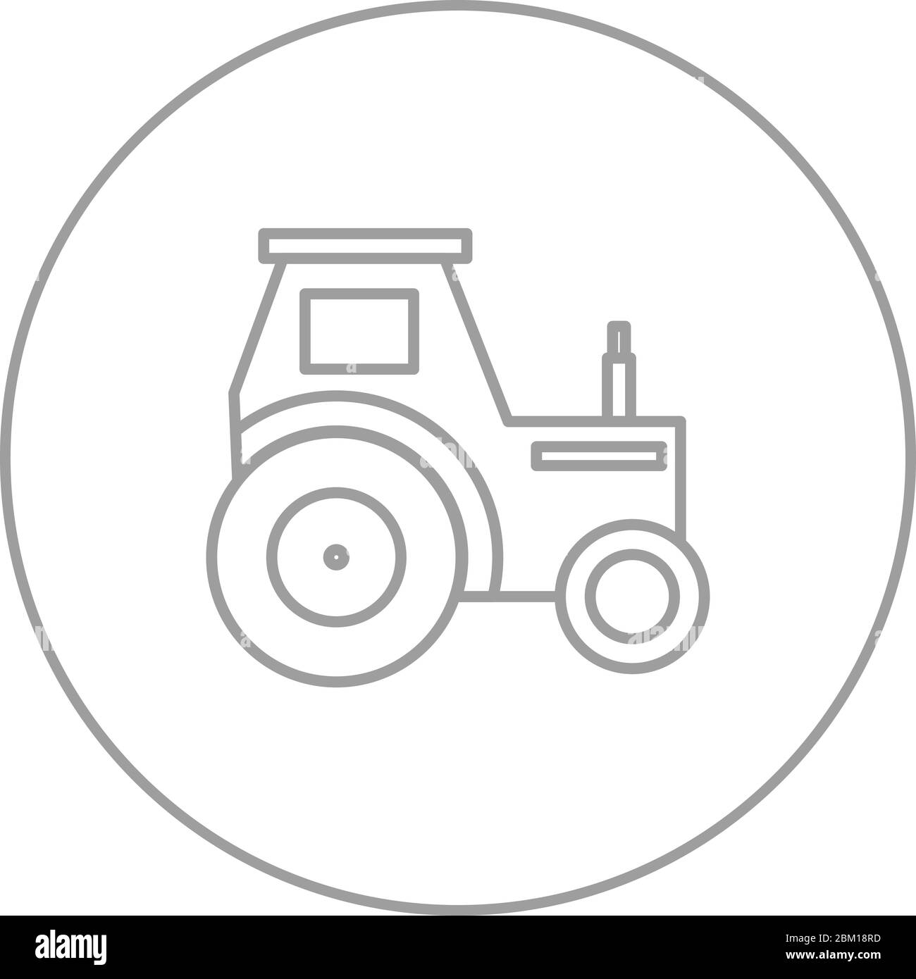 Beautiful Tractor Vector line icon Stock Vector Image & Art - Alamy