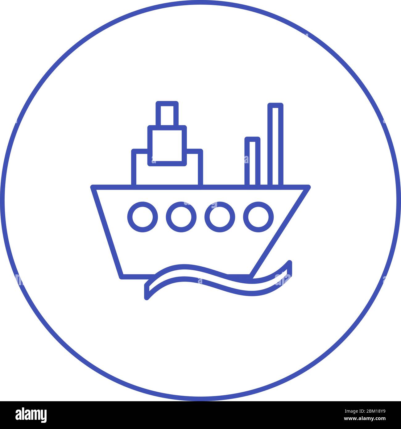Beautiful Ship Vector line icon Stock Vector Image & Art - Alamy