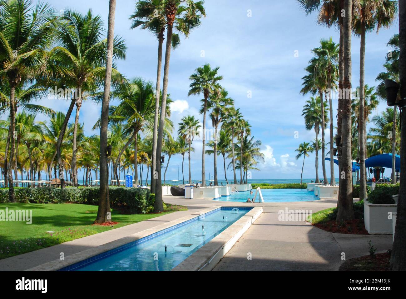 Caribe Hilton Hotel and resort near San Juan on the Caribbean Island of Puerto Rico Stock Photo