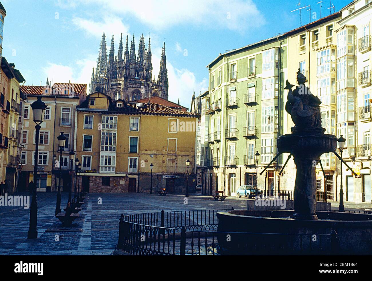 Huerto del Rey Square. Burgos, Spain. Stock Photo