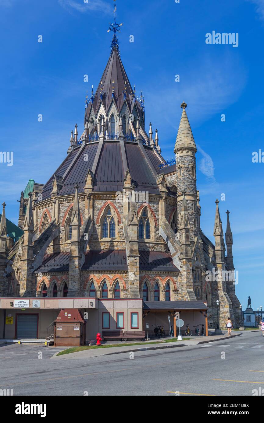 Parliament, Library, 1876, Ottawa, Ontario, Canada Stock Photo
