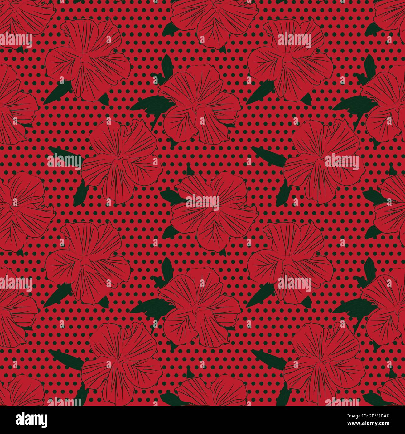 Christmas Floral botanical seamless pattern background suitable for ...