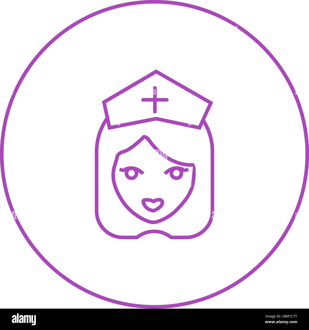 Beautiful nurse Stock Vector Images - Alamy